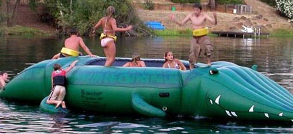 water trampoline ladder on Utah Water Trampoline Rentals,Bounce Plat Forms |Pull Tubes, Water ...